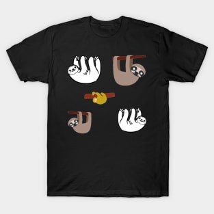 Sloth 5 pk Stickers Collection T-Shirt